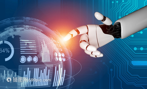 3d使未来机器人技术开发工智能和机器学习概念成为未来机器人技术开发3d为人类未来生命进行全球机器人生物科学研究